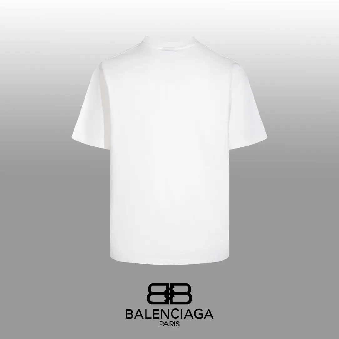#「 Quality」 《BALENCIAGA 》24SS Classic T Quality - 2 - os 220 -26 280g - 300g 1×1 - Quality ：Black White Size: XS-S-M-L